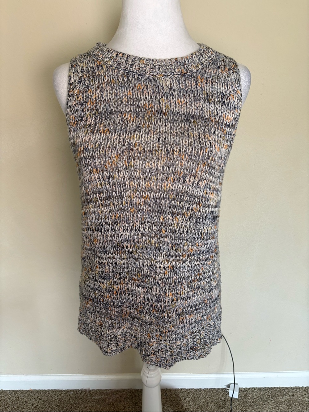 Loft Women’s Sleeveless Multicolor Marled Sweater Vest Size Small